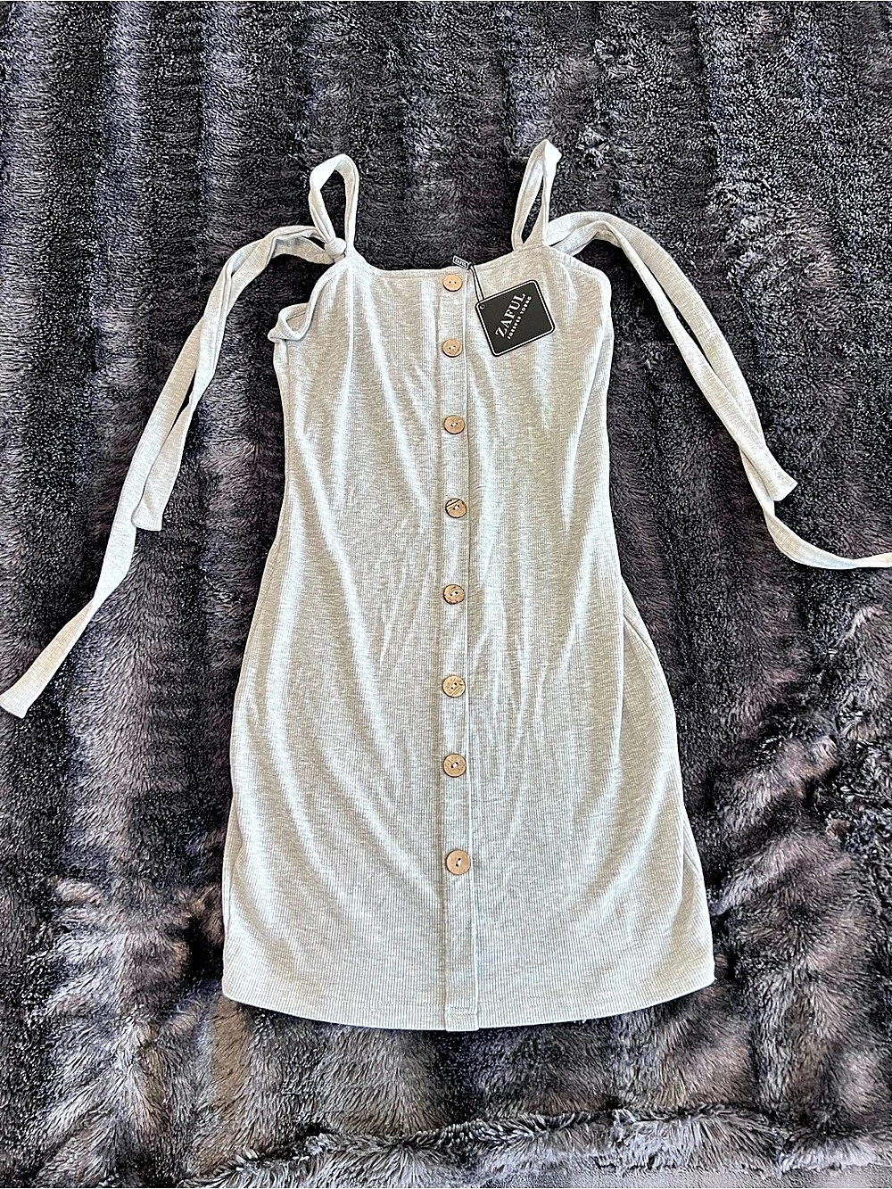 Zara Button-Front Mini Dress NWT